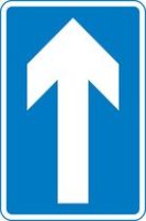 one-way-traffic-note-compare-circular-ahead-only-sign